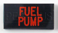 Dash Badge Identification Plate (Fuel Pump)