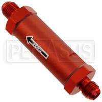Fuel Cell Vent Check Valve, In-Line, 6AN Male Fittings