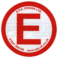 SPA Small E Decal for Fire System Actuator