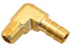 1/8 NPT to 5/16 (8mm) Hose Barb Fitting, Brass - Right Angle