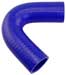 Blue Silicone Hose, 1 1/2" I.D. 135 degree Elbow, 4" Legs