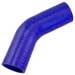 Blue Silicone Hose, 1 3/4" I.D. 45 degree Elbow, 4" Legs