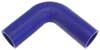 Blue Silicone Hose, 1 3/16" I.D. 90 degree Elbow, 4" Legs