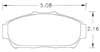 Hawk Brake Pad, Honda Acura (D617)