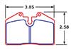 PFC Racing Brake Pad, Ferrari / Porsche (D345)