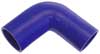 Blue Silicone Hose, 2 1/2 x 2" 90 deg. Reducing Elbow