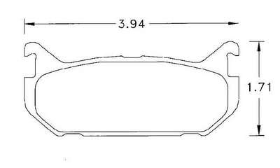 Ford probe rear brake pads #2