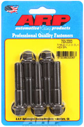 ARP 7/16-20 x 2.000 Black Oxide Bolt, 7/16" Hex Head, 5-pk