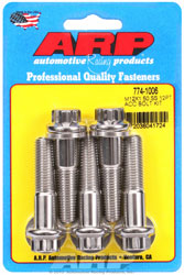 ARP M12 x 1.50 x 50 12-Point Head Stainless Steel Bolt, 5-Pk