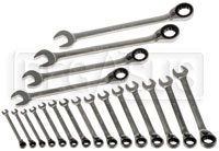 Beta Tools 19-Piece Metric Reversible Ratcheting Combination Wrench Set