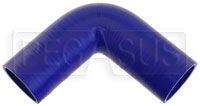 Blue Silicone Hose, 2 3/8" I.D. 90 degree Elbow, 6" Legs