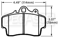 Hawk Brake Pad, Porsche Boxster (D737)