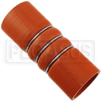 Orange Silicone 500F CAC Hose, 2" ID, 6" Length