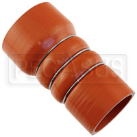 Orange Silicone 500F CAC Reducer Hose, 3.00 x 2.50" ID, 6" L