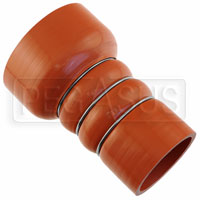 Orange Silicone 500F CAC Reducer Hose, 3.50 x 2.50" ID, 6" L