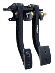 Tilton Dual Pedal Assy, 5 - 6.2 Ratio, Firewall Mt, Aluminum