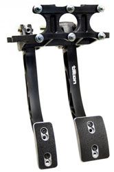 Tilton Dual Pedal Assy, 5 - 6.2 Ratio, Overhung Mt, Aluminum
