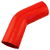 Red Silicone Hose, 3 1/4" I.D. 45 degree Elbow, 6" Legs