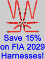 Save 15% on select Sabelt FIA 2029 Harnesses!