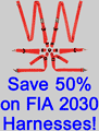 Save 50% on all FIA 2030 Harnesses!