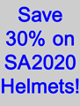 Save 30% on Snell SA2020 helmets!