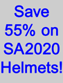 Save 55% on Snell SA2020 helmets!