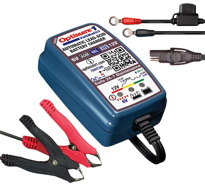 OptiMate 6 Charger Motorcycle Battery Accessory