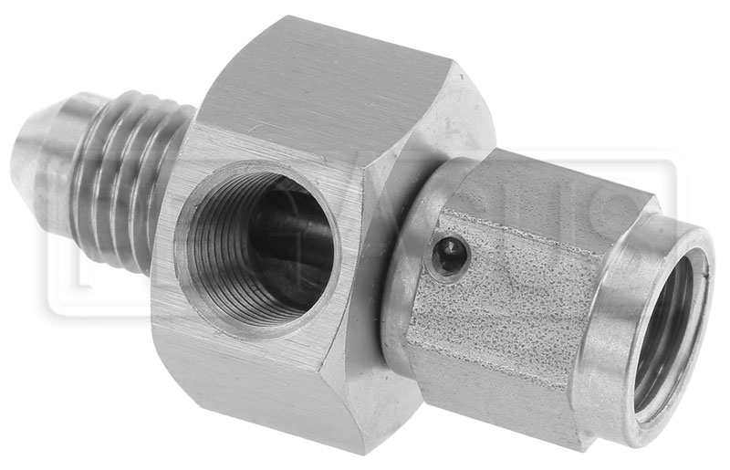 4an Male To 4an Female Adapter W 18 Npt In Hex Stainless