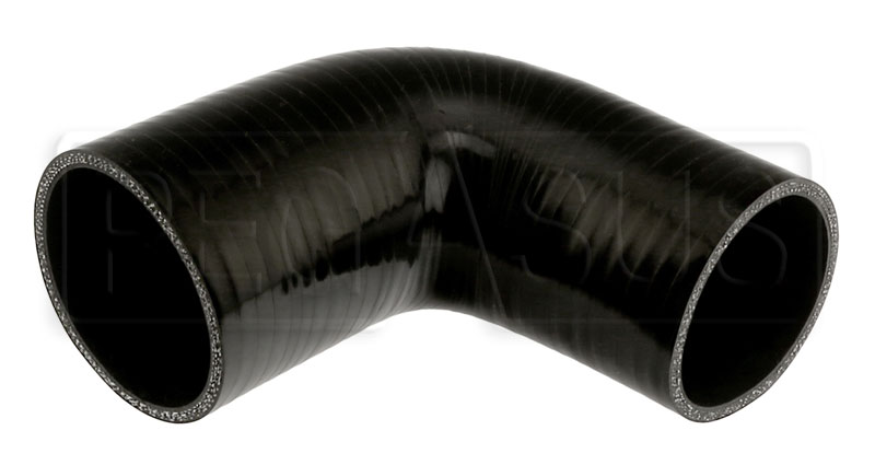 Pegasus Auto Racing Black Silicone Hose, 3/4″ I.D. 90 degree Elbow