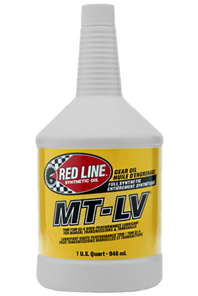 Red Line MT-LV 70W/75W GL-4 Manual Transmission Gear Oil - 1 US