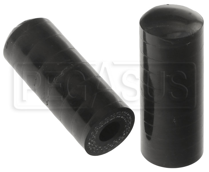 Black Silicone Coolant Bypass Cap 1 4 Inch Id Pegasus Auto Racing Supplies