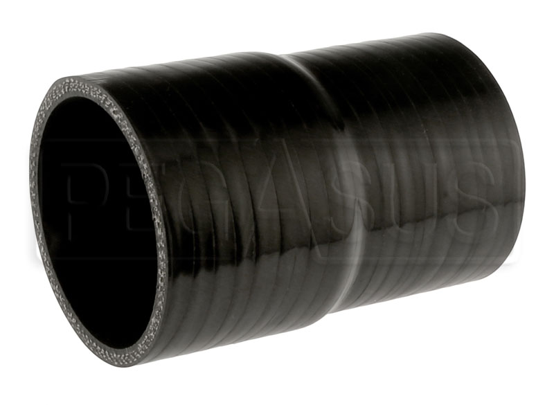 Black Silicone Hose 3 X 2 3 4 Inch ID Straight Reducer Pegasus Auto   SR76 70 BLACK.JPG