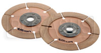 Click for a larger picture of Tilton OT-2 Dual Clutch Disc Set, Stacked Hubs, 1x23 Spline
