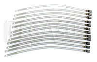 Click for a larger picture of Stainless Steel Band Clamp Kit, Qty 12 of 9 inch Straps