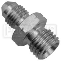 Click for a larger picture of Male 12 x 1.5mm Metric Concave Seat to 3AN Male, Stainless