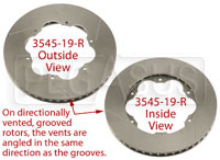 Click for a larger picture of Brake Rotor, Lola S2000, Directionally Vented, Grooved