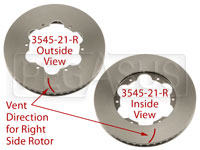 Click for a larger picture of Brake Rotor, DB2/DB5 w/LD65, Directionally Vented