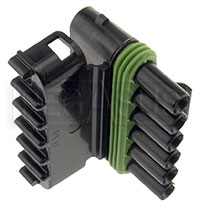Click for a larger picture of Weather Pack 6-Pin Tower Connector Body