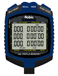 Click for a larger picture of Robic SC-899 Triple Timer Speed and Countdown Stopwatch