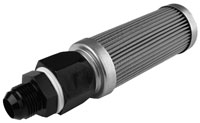 Click for a larger picture of Fuel Filter, Bulkhead, AN-10, 100 Micron Stainless Steel