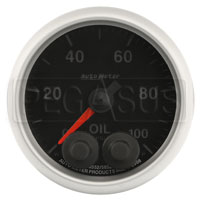 Click for a larger picture of Auto Meter Elite 0-100 PSI Oil Pressure Gauge, 2-1/16"