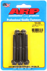 Click for a larger picture of ARP 1/4-28 x 2.250 Black Oxide Bolt, 12-Point Head, 5-pk