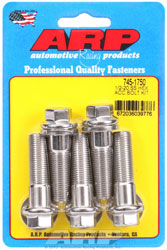 Click for a larger picture of ARP 1/2-20 x 1.750 Stainless Steel Bolt, Hex Head, 5-Pack