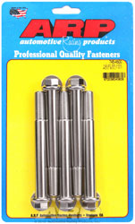 Click for a larger picture of ARP 1/2-20 x 4.500 Stainless Steel Bolt, Hex Head, 5-Pack