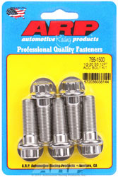 Click for a larger picture of ARP 1/2-20 x 1.500 Stainless Steel Bolt, 12 Point Head, 5-Pk