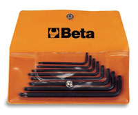 Click for a larger picture of Beta Tools 97BTX/B8 Set of 8 Ball End Torx Keys in Wallet
