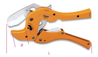 Click for a larger picture of Beta Tools 342A Ratcheting Shears for Cutting Plastic Pipe