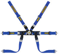 Click for a larger picture of Sabelt Steel S622 Formula 2x2 FIA Harness, Sewn Loop PU Blue