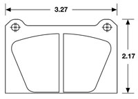 Click for a larger picture of Hawk Brake Pad, Sports 2000, AP/Lockheed LD65 4 Piston