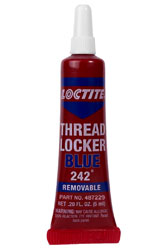 Click for a larger picture of Loctite 242 Medium Strength (Blue) Threadlocker, 6 ml